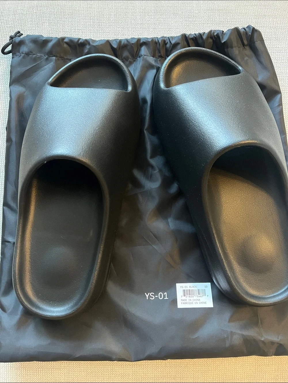 Men's Black Slide Sandals